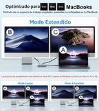 UtechSmart Estación de acoplamiento USB, 11 en 1 USB C Dock Triple Display