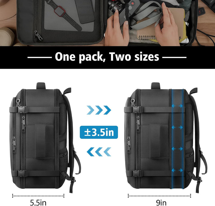 Mochila de mano espaciosa con garantía de por vida, mochila de viaj...