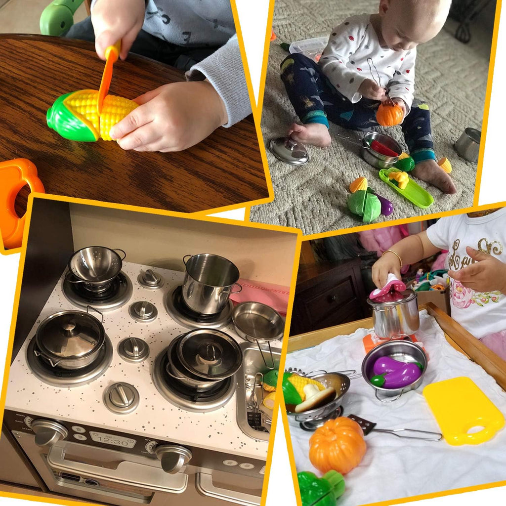 35 piezas de accesorios de juego de simulación de cocina, herramientas