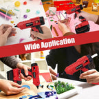 Pistola de pegamento caliente inalámbrica de 100 W para batería Milwaukee M18, kit de pistola de pegamento de calor rápido antigoteo con 20 barras de pegamento de 0.433 × 5.906 in, batería excluida