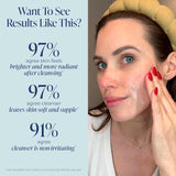 Kind Science Limpiador facial suave, lavado facial para mujeres y r...