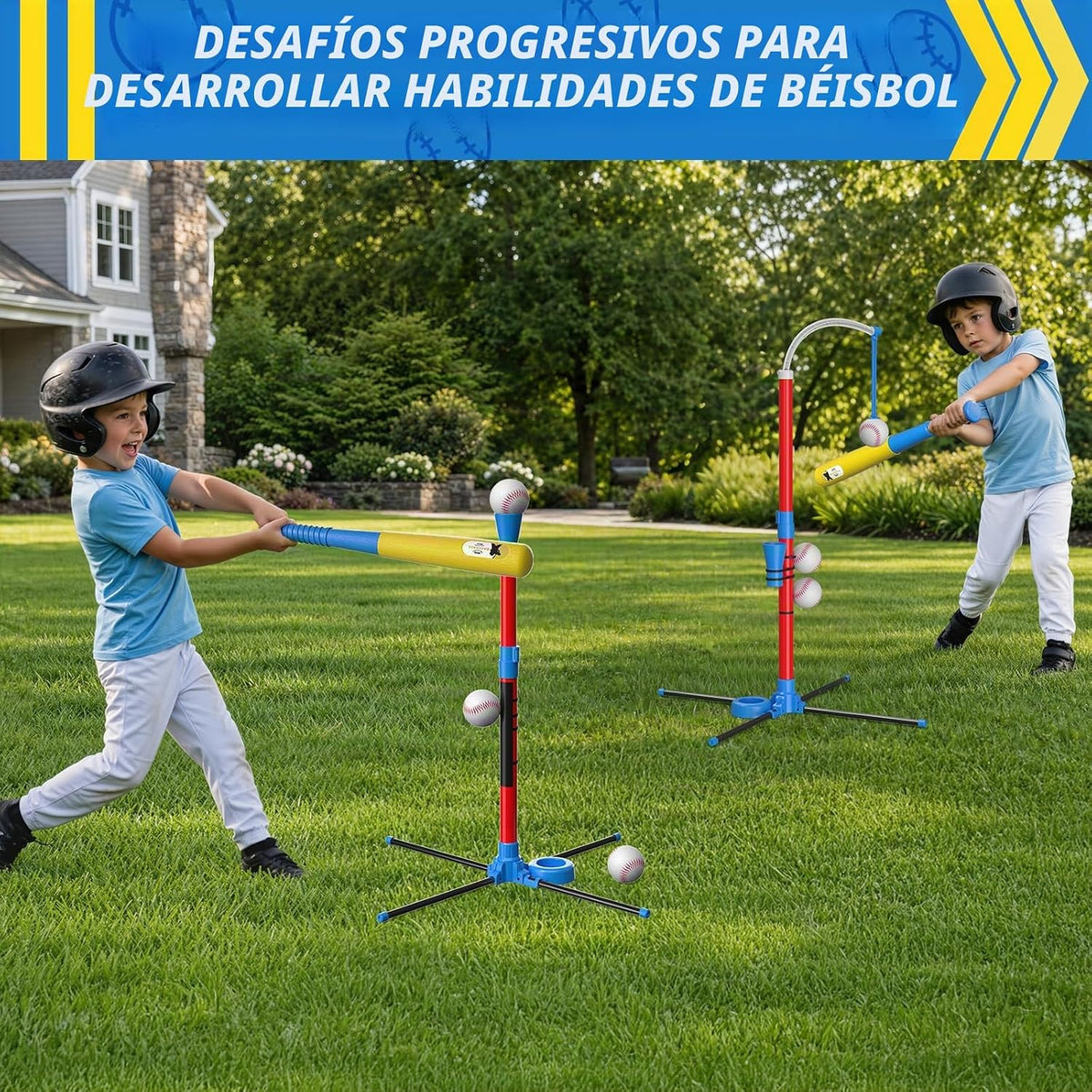 QDRAGON Juego de bolas en T para niños de 3 a 5 años
