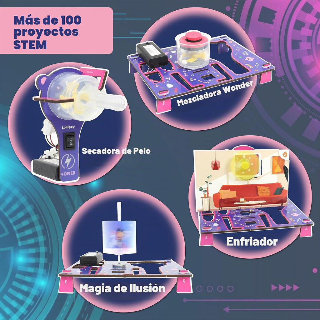 Butterfly EduFields 100+ Girls Engineering Science Kit para Kids Age 8-12