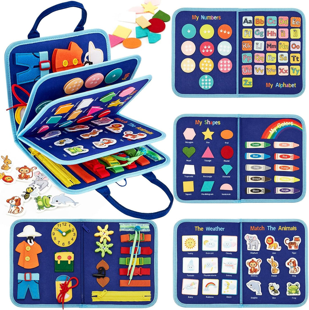 hahaland Panel Sensorial para Niños Pequeños - Juguetes Montessori...