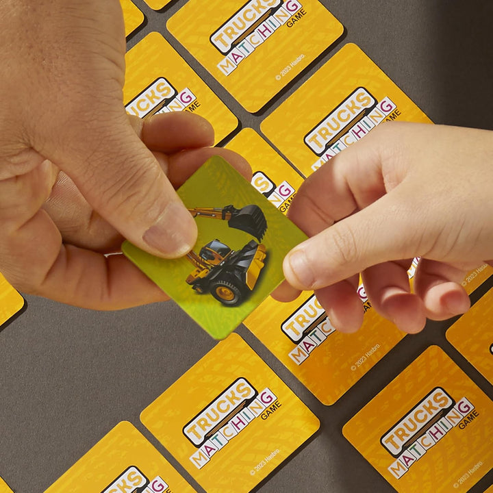 Hasbro Gaming Trucks Matching Juego de memoria para niños