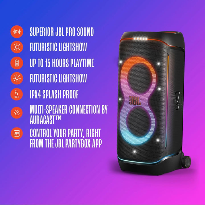 JBL PartyBox 720 - El altavoz de fiesta con batería más potente con...