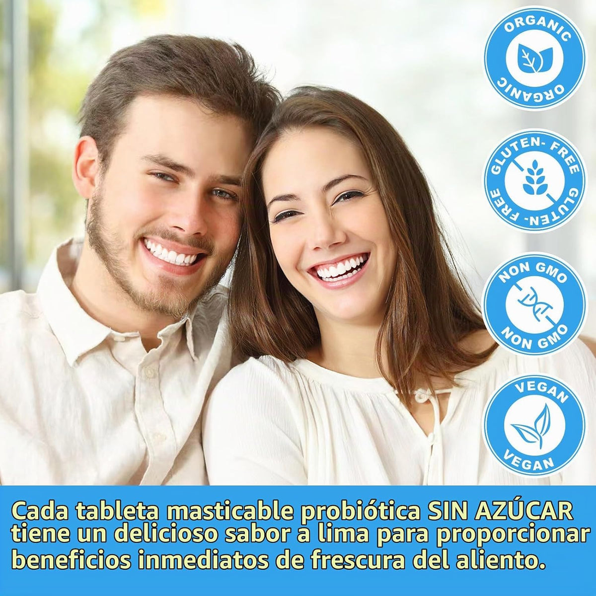 Probióticos orales para el mal aliento bucal para adultos 11 mil mi...