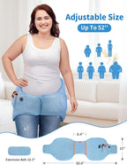 Almohadilla térmica de doble cadera para soporte de cadera, calentador de cadera de 12 V con batería y modos de frío caliente para caderas dobles, espalda y abdomen, muslos, hombros