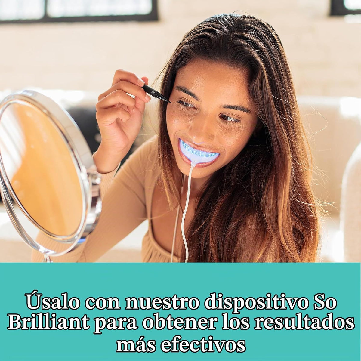GLO Vial Kit de tratamiento de gel blanqueador de dientes, resultad...