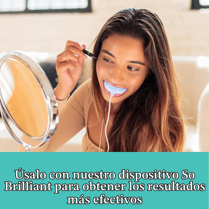 GLO Vial Kit de tratamiento de gel blanqueador de dientes, resultad...