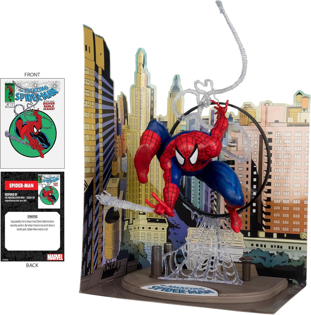 McFarlane Toys - Figura posada de Spider-Man de Marvel a escala 1\/...