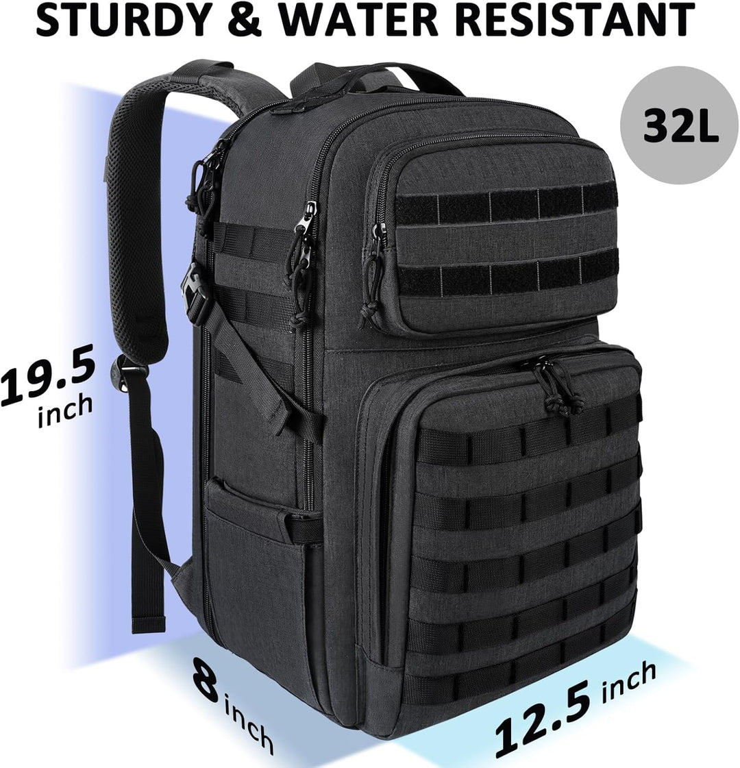 MATEIN Mochila para laptop de 17 pulgadas, mochila táctica militar...