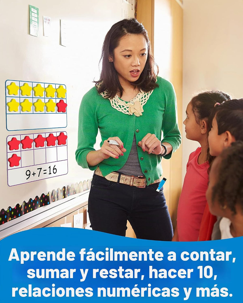 Coogam Conjunto Magnético de Marco de Diez, Juegos de Conteo de Números EVA Manipulativos Matemáticos, Juguete Educativo Montessori, Regalo para Niños de Jardín de Infantes y Aula de 3, 4, 5 Años