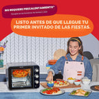 Instant Pot No requiere precalentamiento* Horno tostador con freidora de aire de 4 rebanadas con tecnología InstantHeat, 7 en 1, freír al aire, hornear, tostar, asar, asar, calentar y hacer pizza