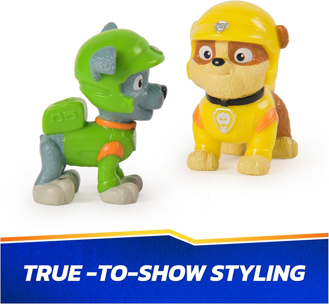 Paw Patrol: Rescue Wheels, paquete de 6 figuras de acción de Pup Sq...