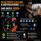 Reloj Inteligente para Hombres con Mapas GPS, AI Smartwatch de 1.46", Llamadas BT/Respuesta de Texto