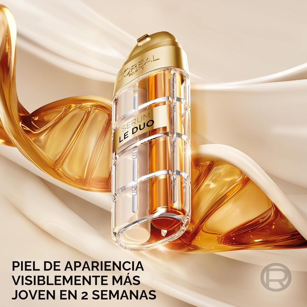 L'Oreal Paris Age Perfect Serum Le Duo, Suero iluminador, reafi...