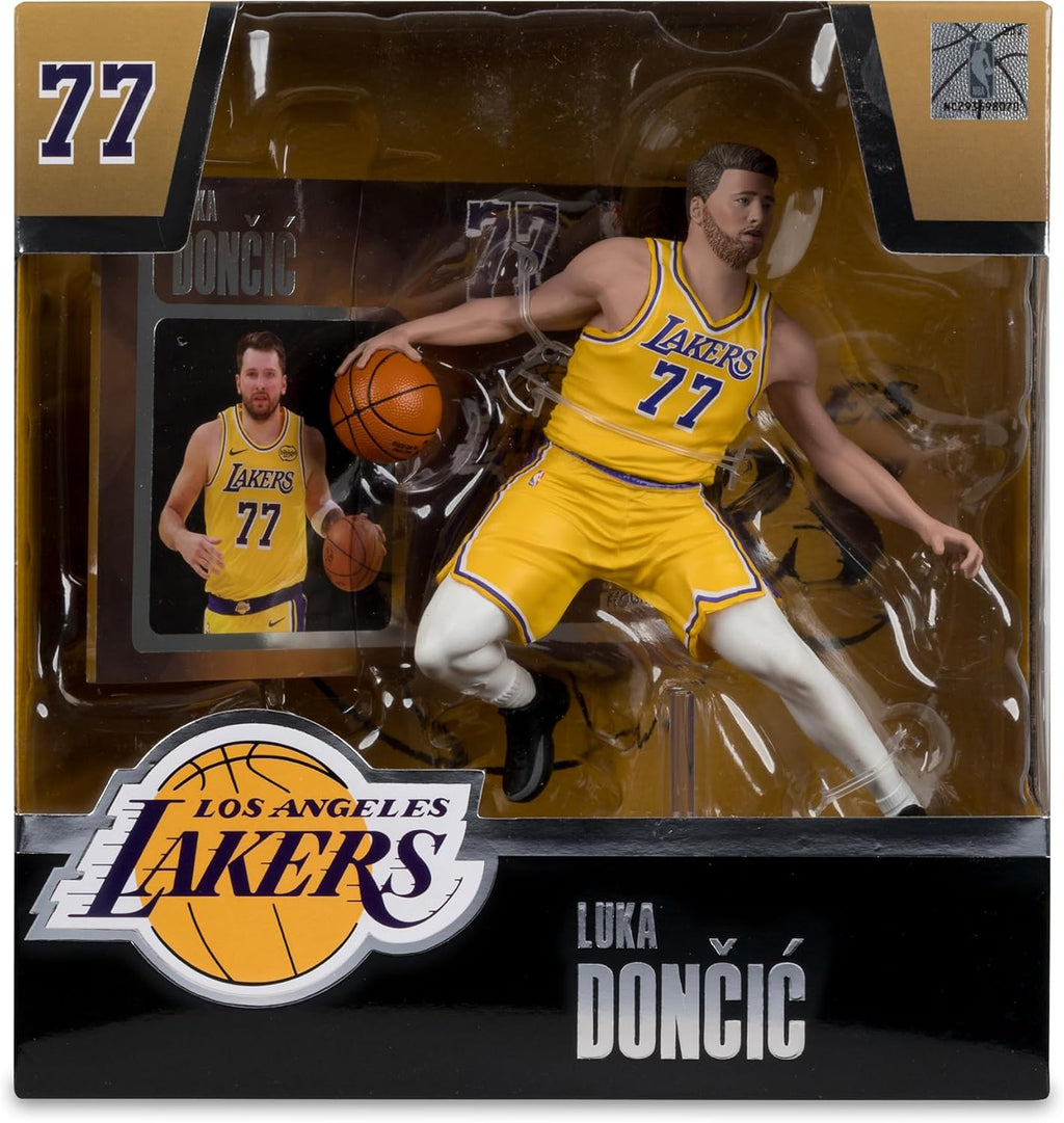 McFarlane Toys -Luka Doncic (LA Lakers) NBA Figura posada de 7 pulgadas Selecciones deportivas de McFarlane