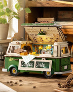 Rolife Kit de casa en miniatura para bricolaje, camión de café