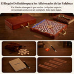 Madera maciza: juego de mesa de crucigrama edición de viaje de lujo, viaje