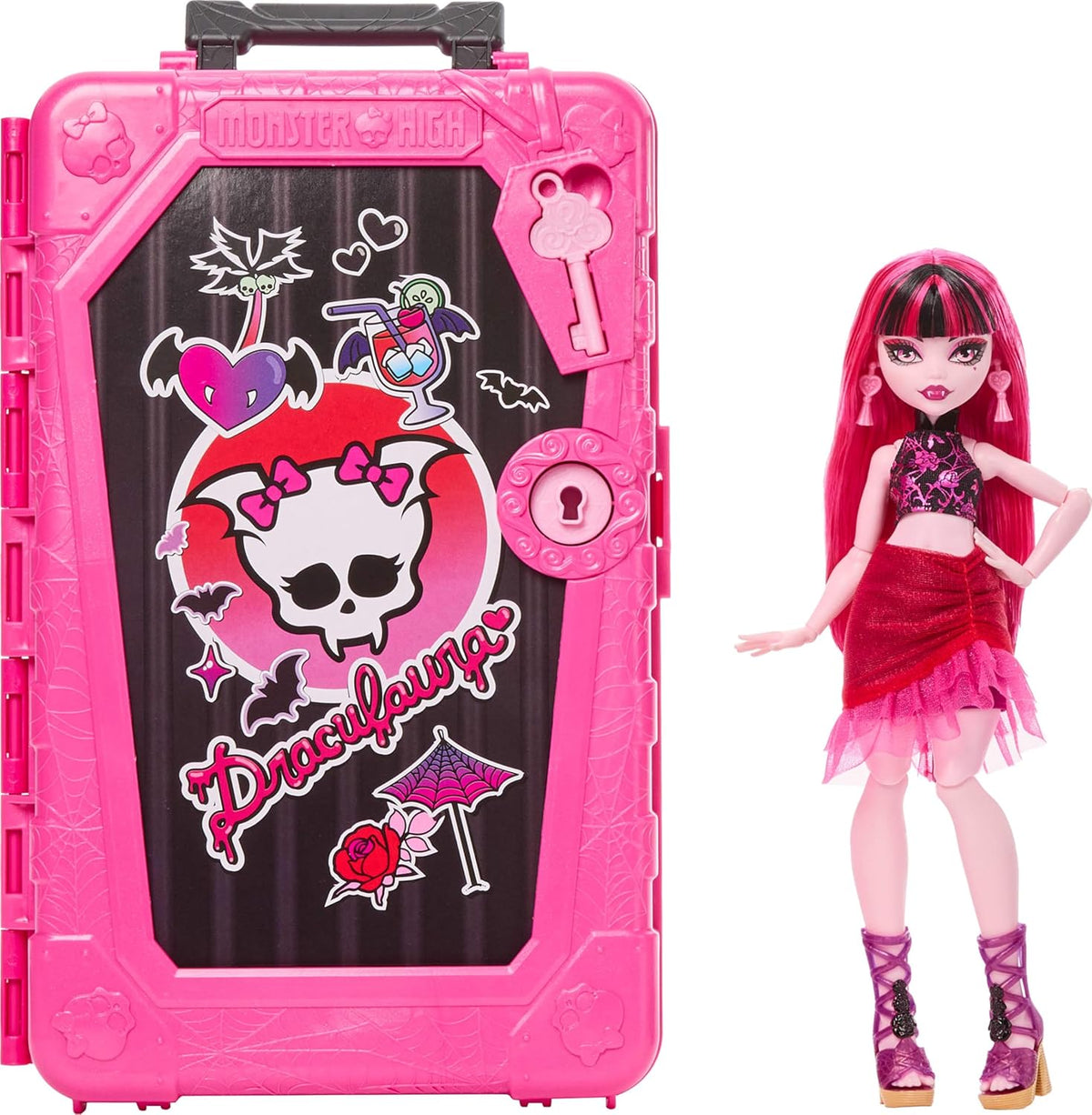 Monster High Skulltimate Secrets Draculaura - Juego de muñeca y accesorios, Destino