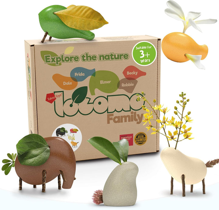 Taksa Toys Locomo Family Black Edition Waldorf Montessori Toys Figu...