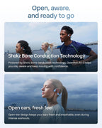 SHOKZ OpenRun Air 2 - Auriculares Bluetooth con conducción ósea, color azul