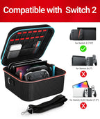 ivoler - Funda compacta para Nintendo interruptor 2, todo en uno, color negro