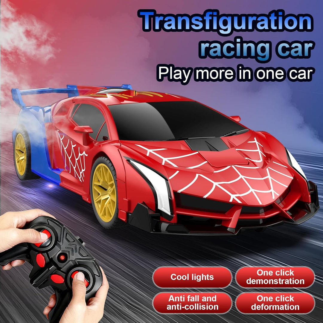 Blackma Transform Rc Cars para niños 4-7 8-12, 2.4Ghz 1:18 escala 1...