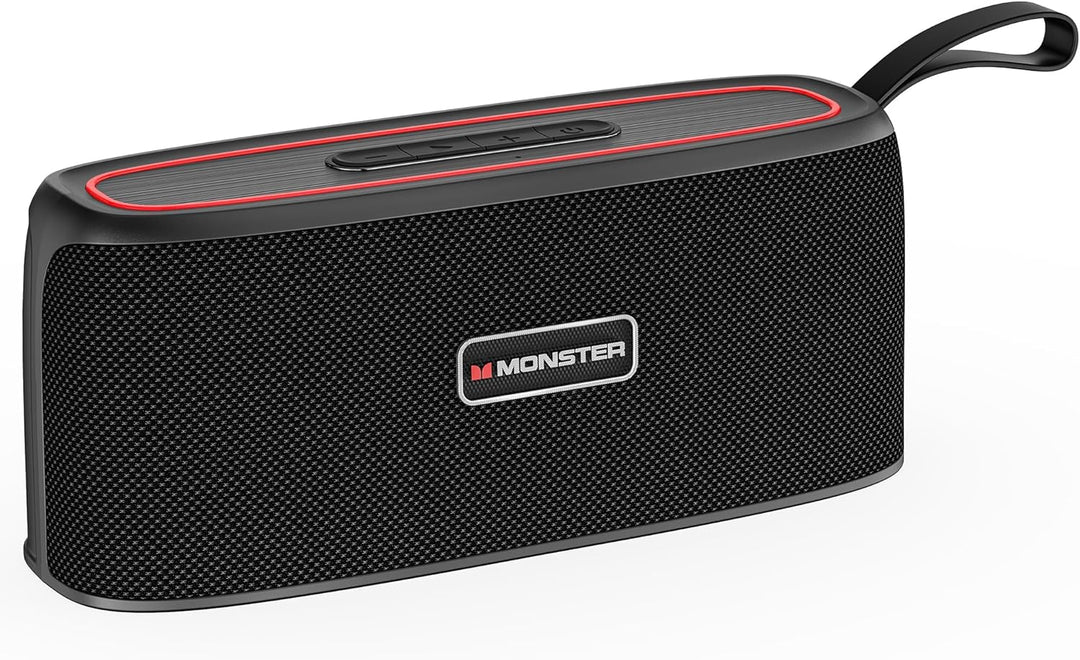 Monster Shock Altavoz Bluetooth portátil, altavoz inalámbrico verda...