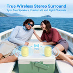 Bobtot Altavoces Bluetooth portátiles, tiempo de reproducción 24h
