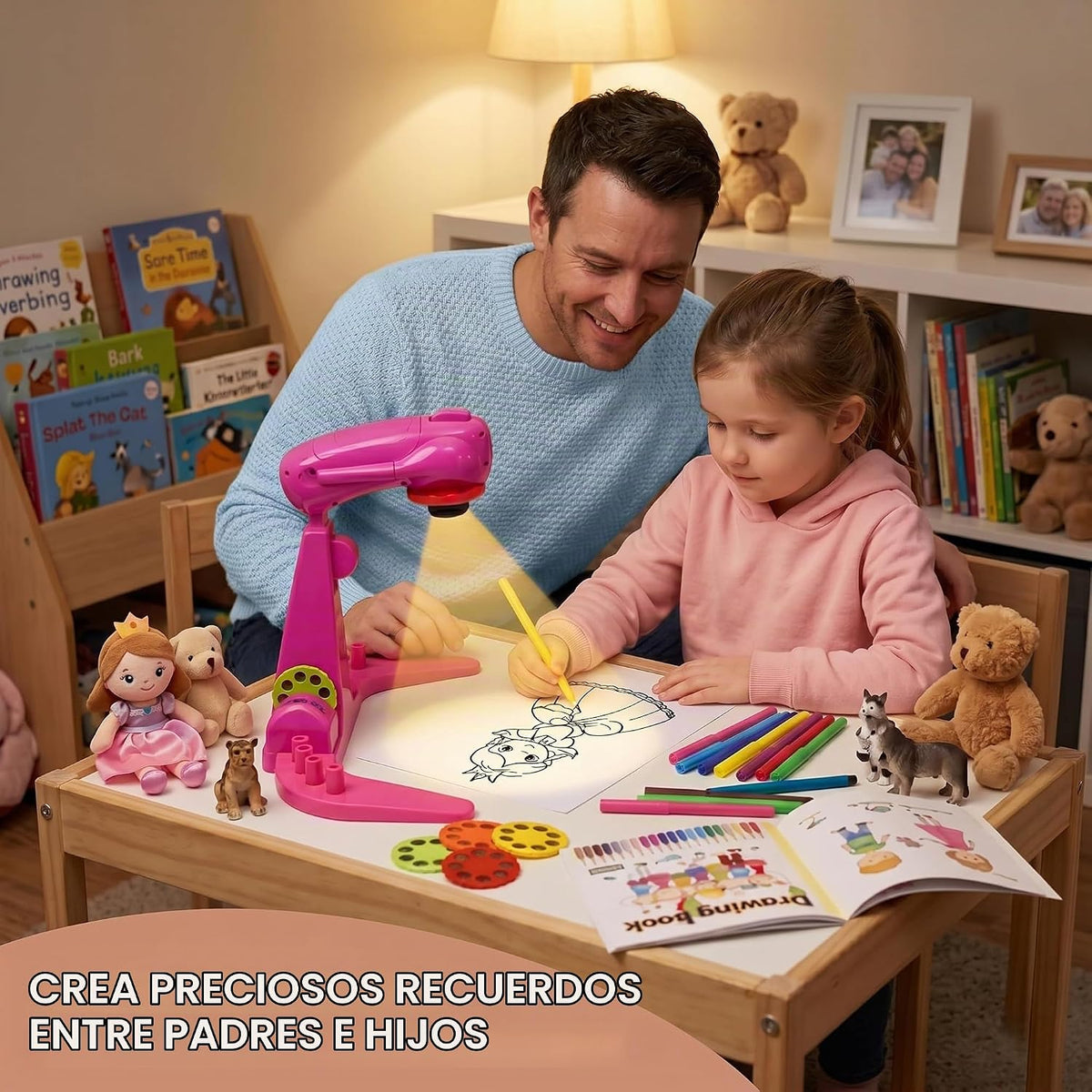 Proyector de dibujo para niños, proyector inteligente de bocetos de arte