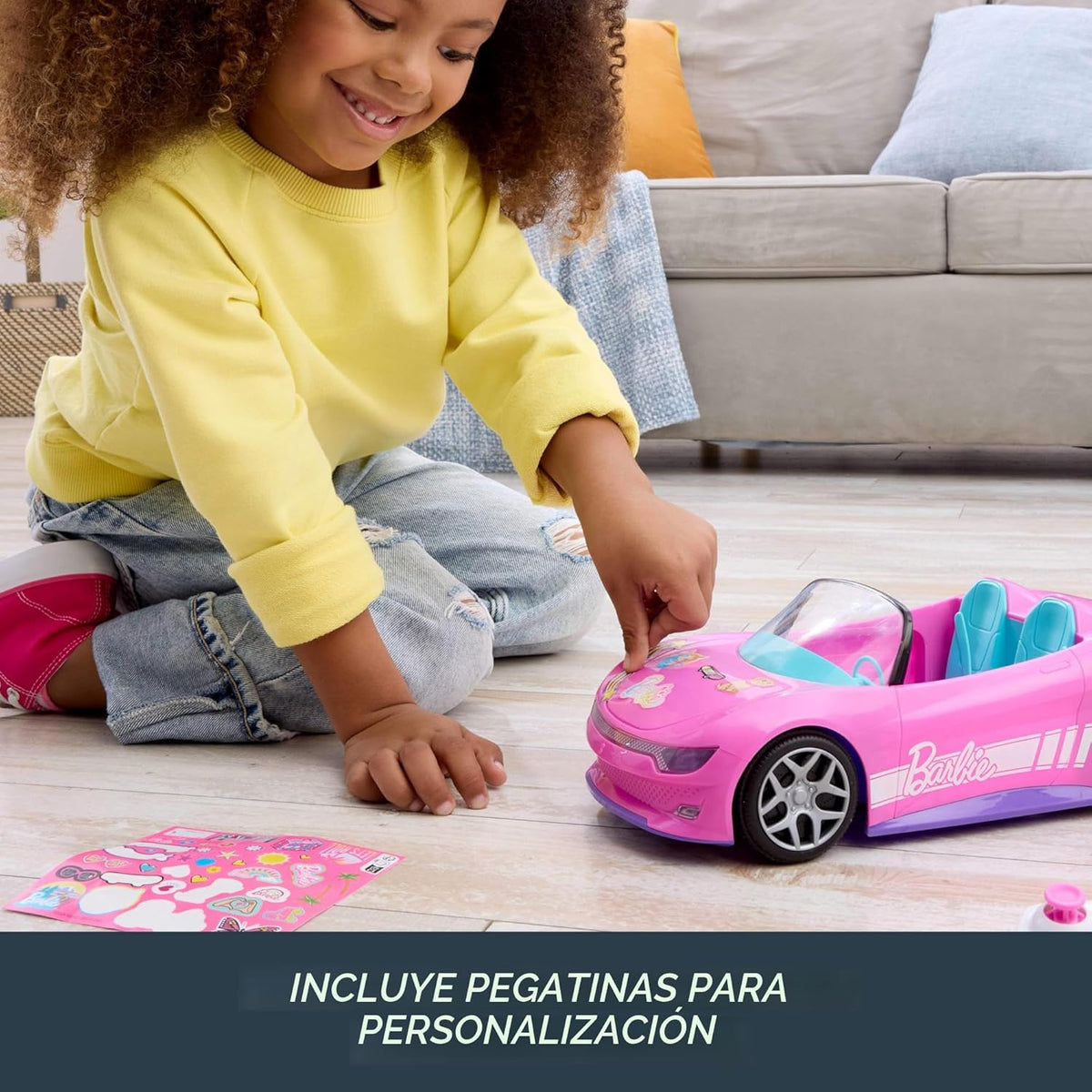 Hot Wheels Barbie RC - Coche de juguete con control remoto, color rosa convertible