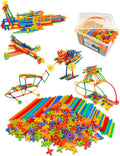 600 juguetes de construcción STEM, juguetes de constructor de paja, juegos de construcción de ingeniería de grado superior para niños, desarrolla habilidades motoras y pensamiento lógico, divertido juguete educativo ideal para regalo