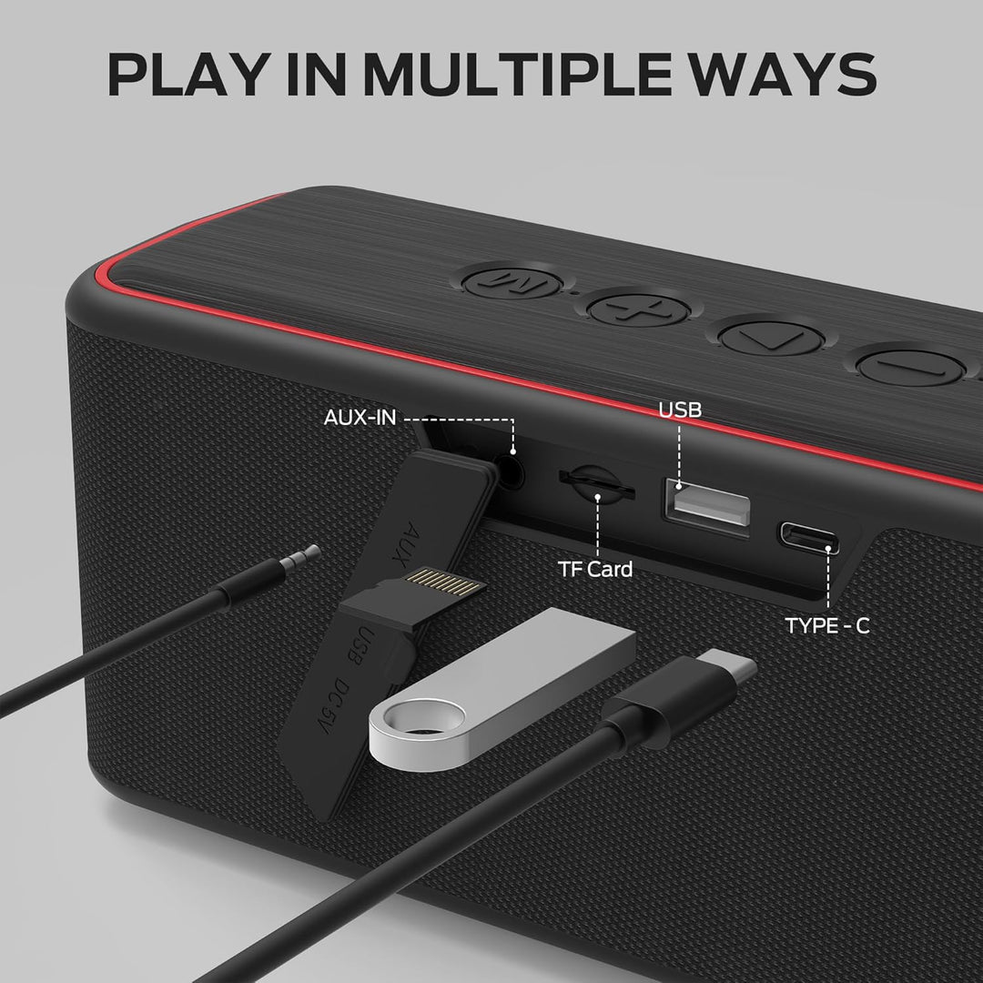 Altavoz Bluetooth Monster Shock Plus, altavoz portátil con sonido e...