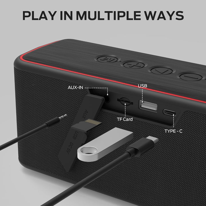 Altavoz Bluetooth Monster Shock Plus, altavoz portátil con sonido e...