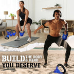 Yes4All Pesa rusa, pesas rusas de hierro fundido con revestimiento de vinilo de 5-100 LB para entrenamiento de fuerza para ejercicios de gimnasio en casa, fitness, equipo de entrenamiento de cuerpo