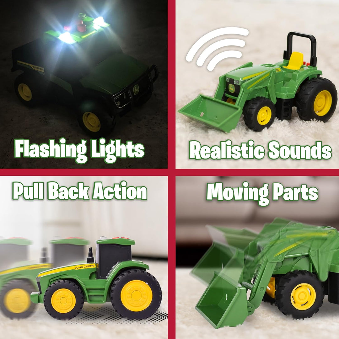 John Deere - Juego de 3 luces y sonido realista de