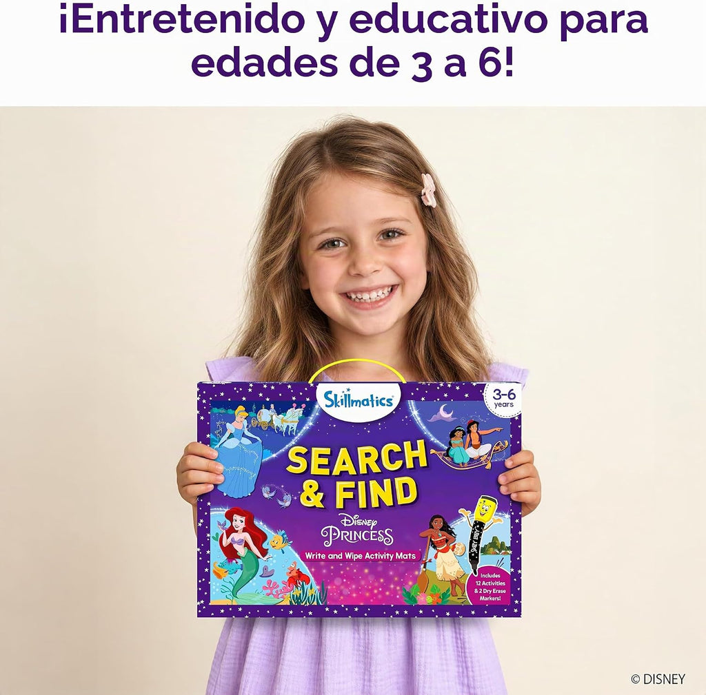 Skillmatics Juguete preescolar de búsqueda y búsqueda - Princesa de Disney