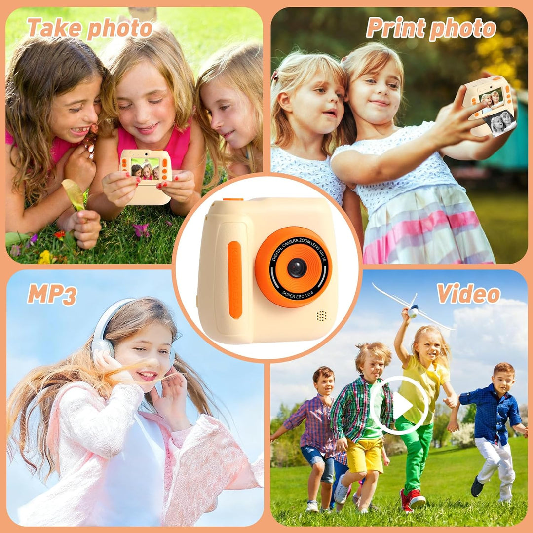 Cámara de impresión instantánea para niños, juguetes de cámara digi...