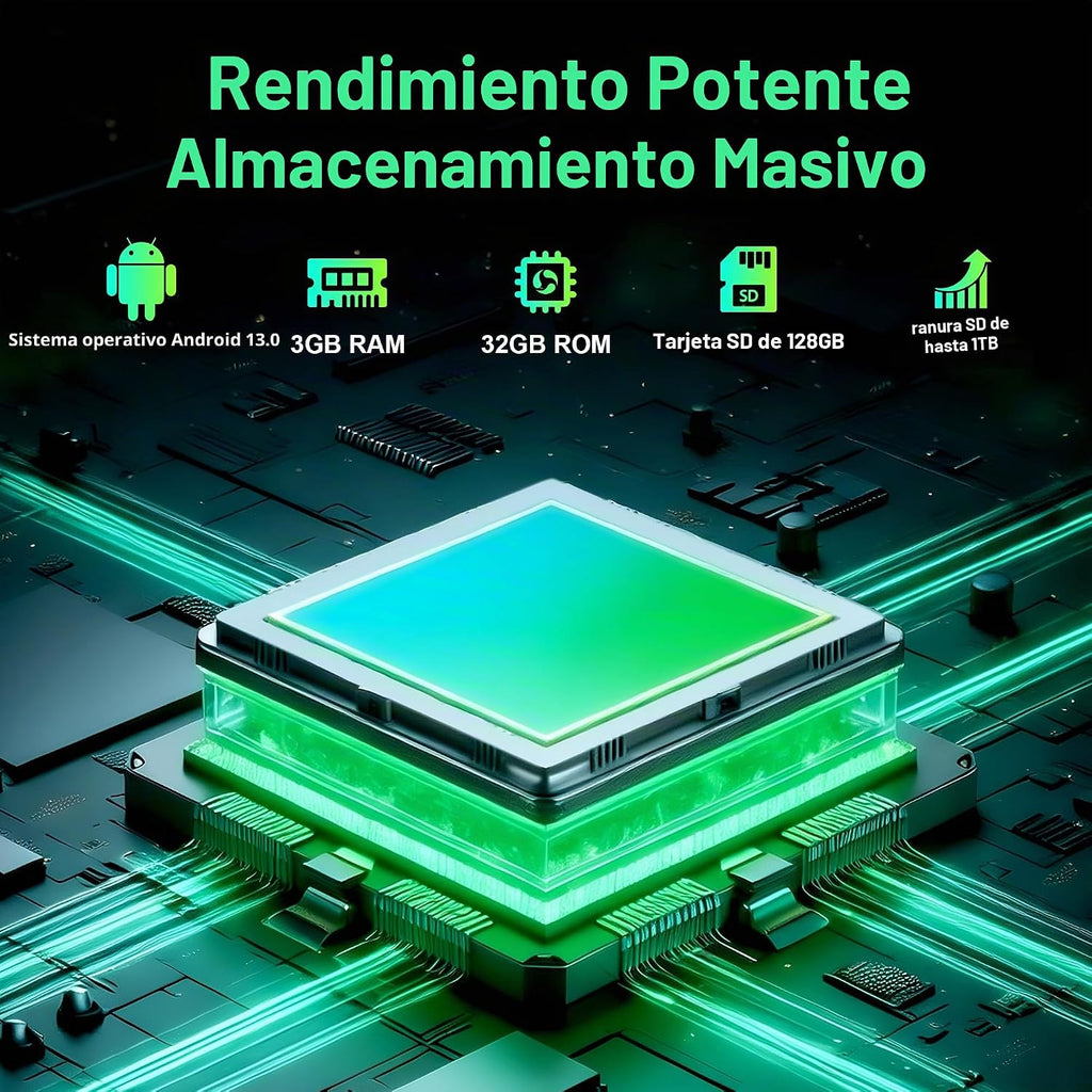 Reproductor MP3 D08 con Bluetooth y WiFi, SWOFY 32 GB MP3 y MP4 reproductores con pantalla táctil HD de 4 pulgadas, reproductores de música Android 13 con Spotify Kids, Pandora, Audible, Amazon Music