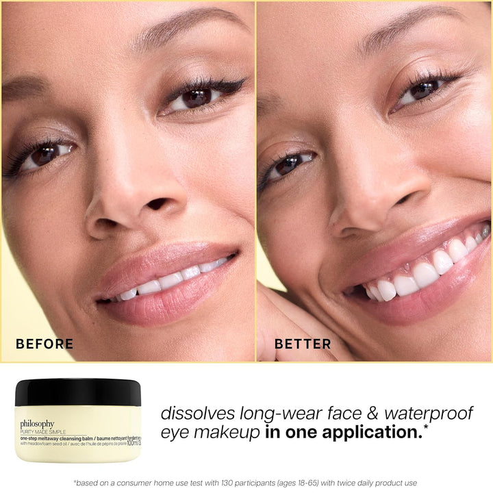philosophy Limpiador facial simple de un solo paso, con aceite de s...