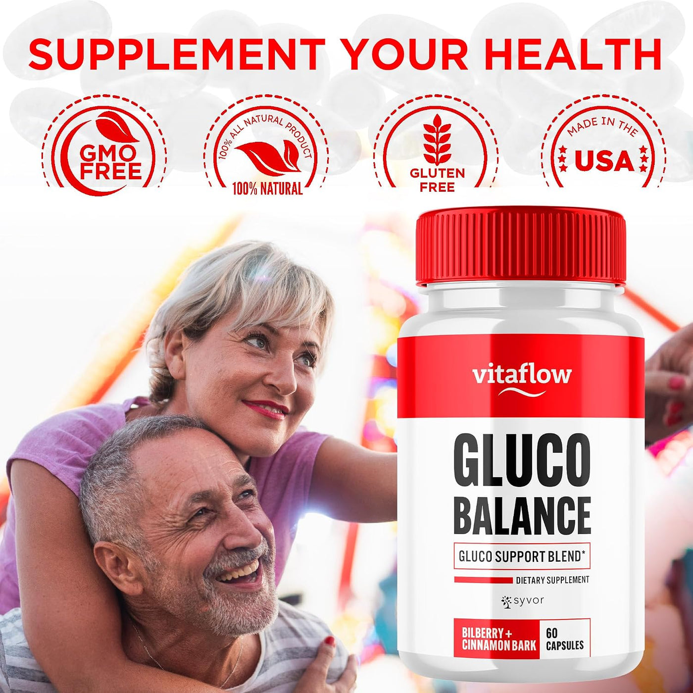 Vitaflow - Cápsulas de suplemento de apoyo de equilibrio, píldoras...