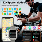 Reloj inteligente para hombre, rastreador de actividad física: relojes inteligentes militares para hombres, relojes digitales para hombre, marca/respuesta de llamadas, correr, resistente al agua, reloj inteligente, teléfonos Android, iPhone, Samsung