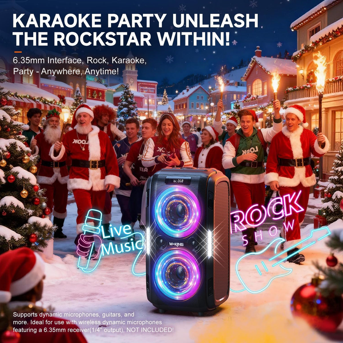 W-KING 270W PEAK Altavoz de Fiesta Grande Bluetooth Más Fuerte\/12...