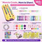 Arte y manualidades para niños de 8 a 12 años de edad, kit de fabricación de pulseras de amistad para niñas, las mejores ideas de regalos de cumpleaños para niñas de 7, 9, 10, 11 años, juego de
