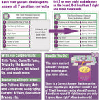 Cuestión de hecho, el juego de mesa desafío de trivia