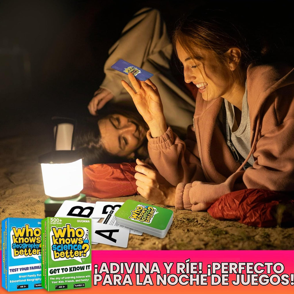 Juegos de cartas para niños 8-12 - Set de 4 juegos de mesa familiares para niños y adultos