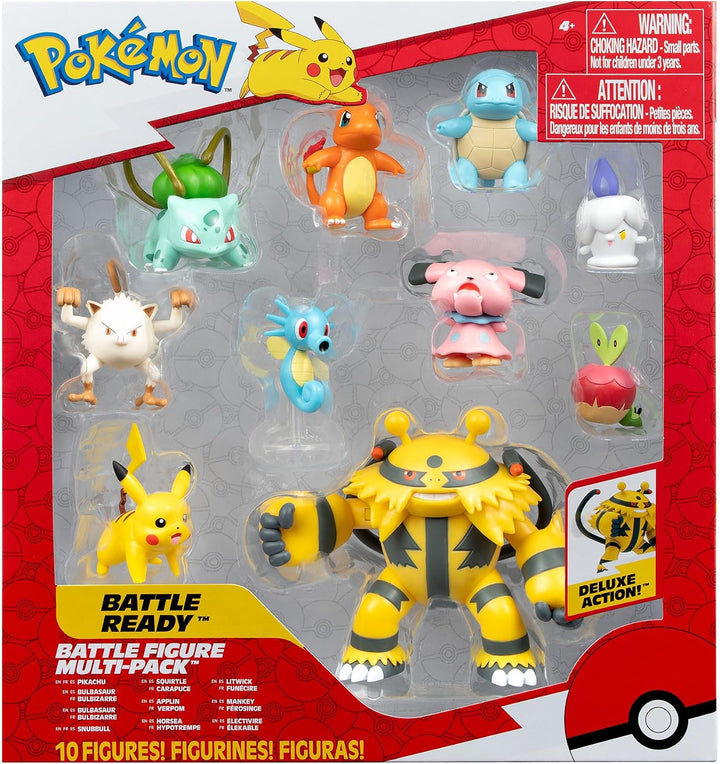 Pokémon Paquete de 10 figuras de batalla: nueve figuras de batalla...