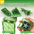 TOY Life - Juego de 58 piezas de azulejos magnéticos militares STEM para niños de 3 a 8 años